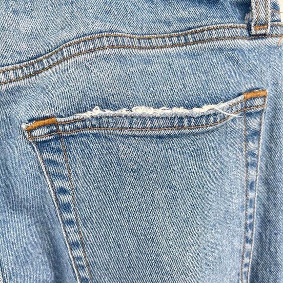 Abercrombie & Fitch 90s Straight High Rise Curve Love Jeans Size 28 Button Fly - Picture 10 of 16